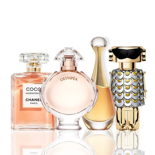 Kit 4 Perfumes - Coco Chanel + Olympea + J'Adore + Fame 100ML