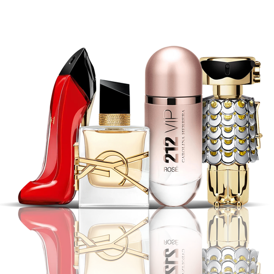 Kit 4 Perfumes - Very Good Girl + Libre + 212 VIP Rose + Fame 100ML