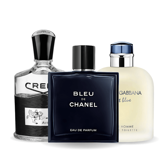 Kit 3 Perfumes -  Bleu de Chanel, Creed Aventus, Light Blue Dolce & Gabbana 100ml