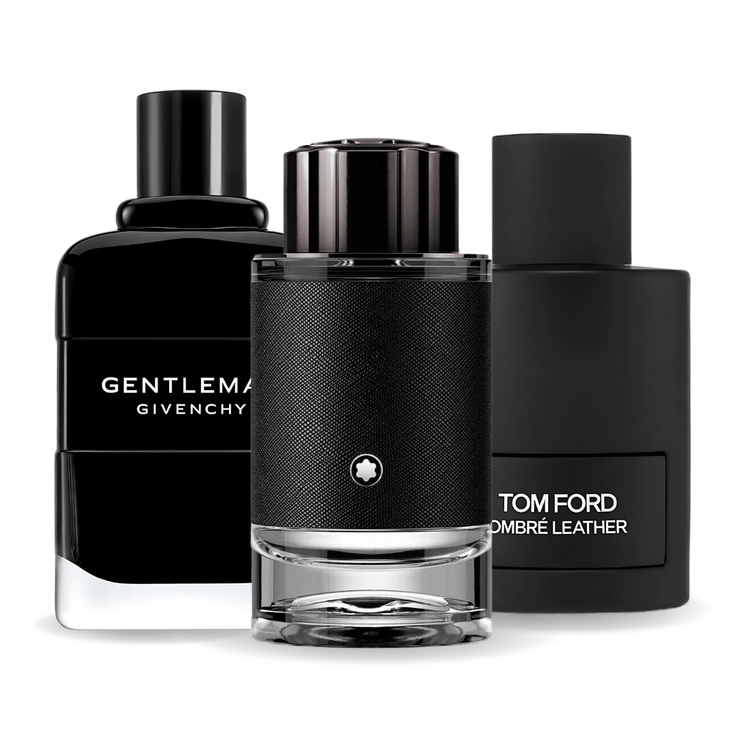 Kit 3 Perfumes - Tom Ford Ombre Leather, Givenchy Gentleman, Montblanc Explorer 100ml