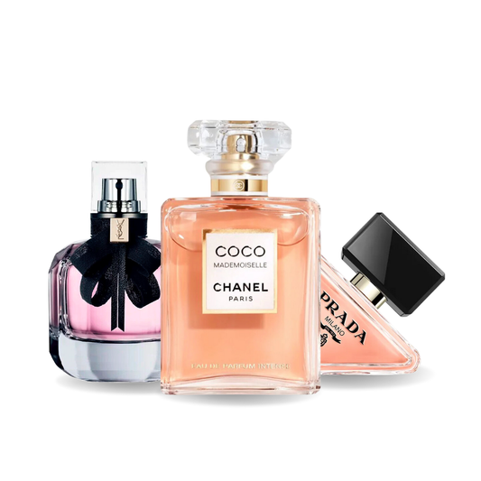 Kit 3 Perfumes - Prada PARADOXE, COCO MADEMOISELLE e MON PARIS 100ml.