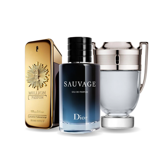 Kit 3 Perfumes - ONE MILLION, SAUVAGE e INVICTUS 100 ml