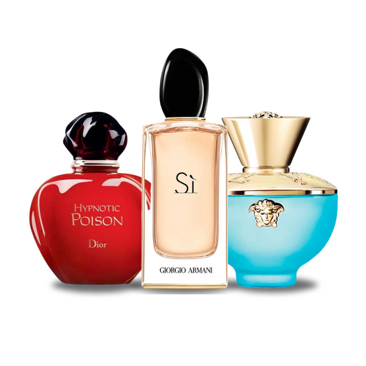 Kit 3 Perfumes - HYPNOTIC POISON, SÌ e DYLAN TURQUOISE 100 ml
