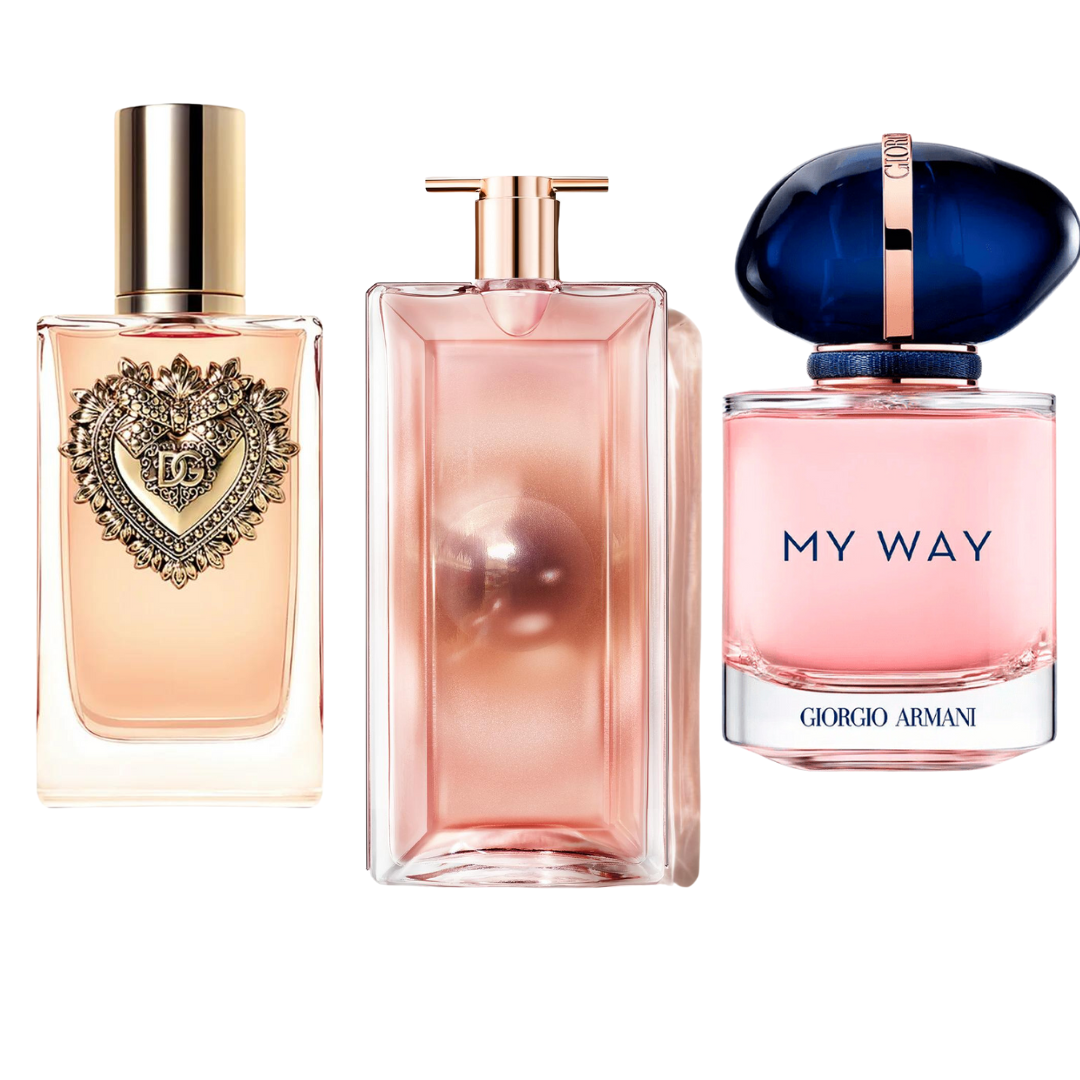 Kit 3 Perfumes - Dolce & Gabbana Devotion, My Way Giorgio Armani, Lancôme Idôle 100ml