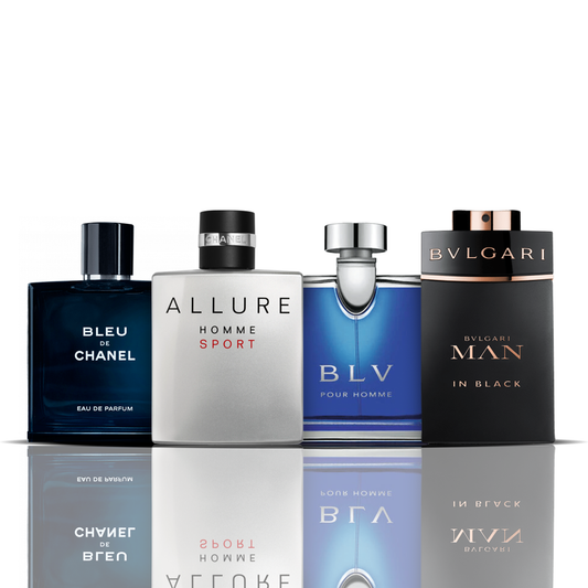 Kit 4 Perfumes - Bleu de Chanel + Allure Sport + BLV + Bvlgari Man in Black 100ML